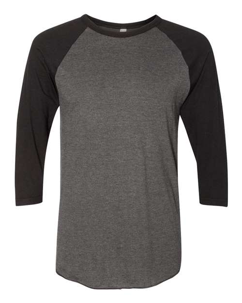 50/50 Raglan Three-Quarter Sleeve Tee | USA Decoration