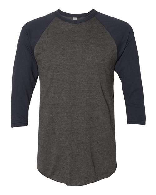 50/50 Raglan Three-Quarter Sleeve Tee | USA Decoration