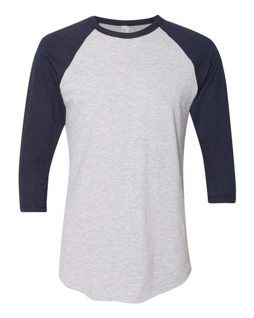 50/50 Raglan Three-Quarter Sleeve Tee | USA Decoration