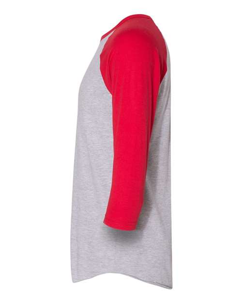 50/50 Raglan Three-Quarter Sleeve Tee | USA Decoration