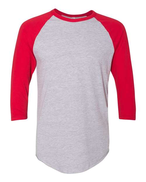 50/50 Raglan Three-Quarter Sleeve Tee | USA Decoration