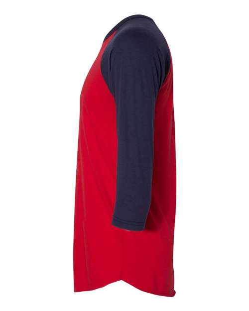 50/50 Raglan Three-Quarter Sleeve Tee | USA Decoration