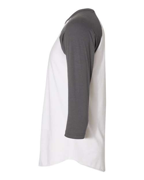 50/50 Raglan Three-Quarter Sleeve Tee | USA Decoration