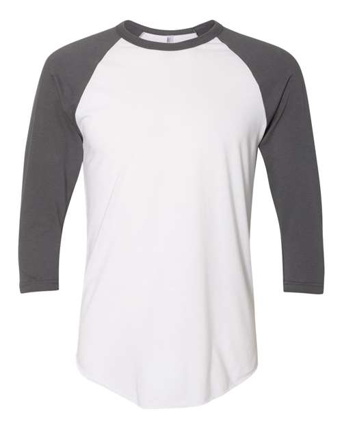 50/50 Raglan Three-Quarter Sleeve Tee | USA Decoration