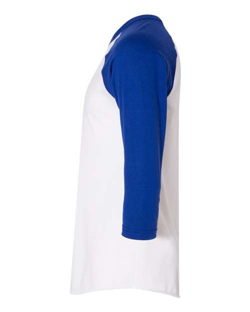 50/50 Raglan Three-Quarter Sleeve Tee | USA Decoration