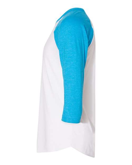 50/50 Raglan Three-Quarter Sleeve Tee | USA Decoration
