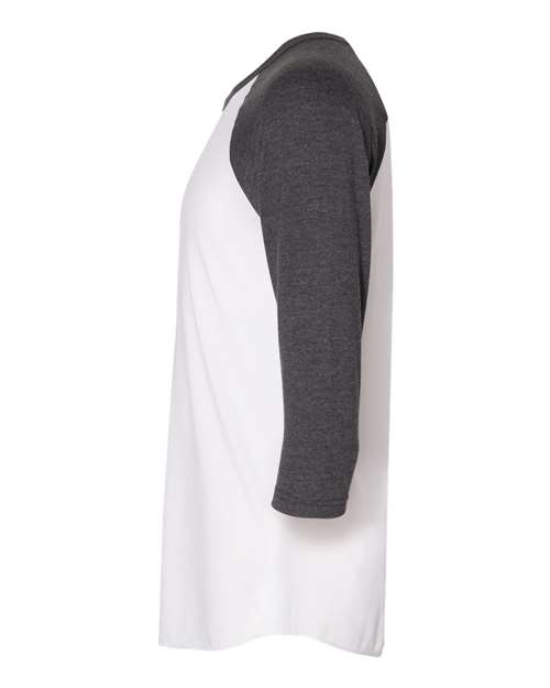 50/50 Raglan Three-Quarter Sleeve Tee | USA Decoration