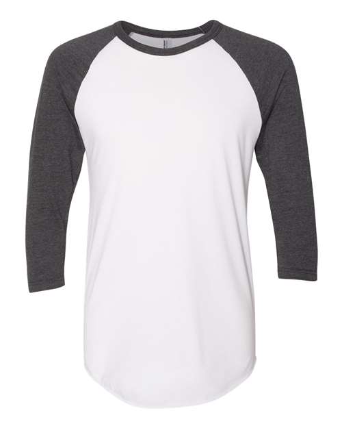 50/50 Raglan Three-Quarter Sleeve Tee | USA Decoration