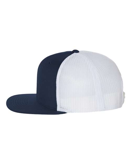 Wool Blend Flat Bill Trucker Cap | USA Decoration