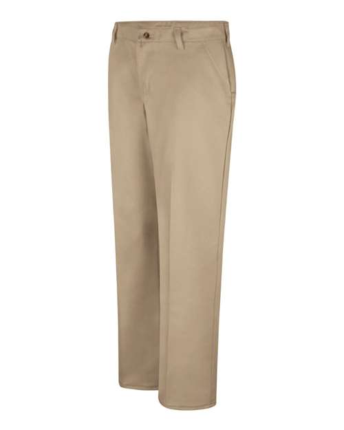 Women's Plain Front Cotton Pants | USA Decoration