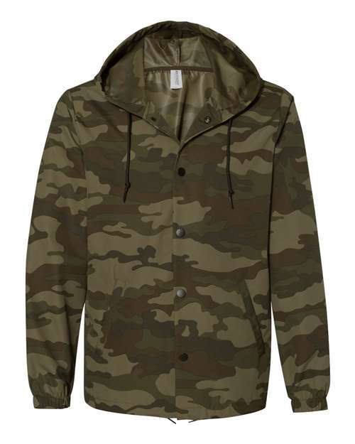 Water-Resistant Hooded Windbreaker | USA Decoration