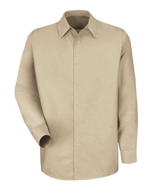 Specialized Pocketless Long Sleeve Work Shirt - Tall Sizes | USA Decoration