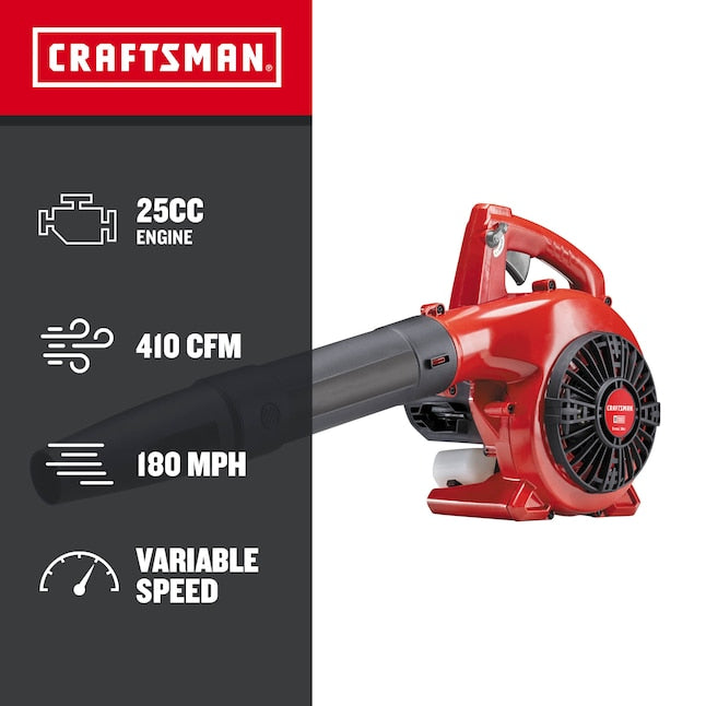 B2000 25-cc 2-cycle 410-CFM 180-MPH Gas Handheld Leaf Blower