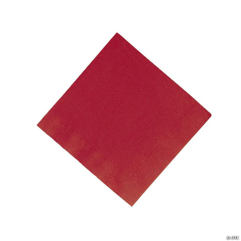 6 1/2" Bulk 50 Ct. Solid Color Disposable Paper Luncheon Napkins