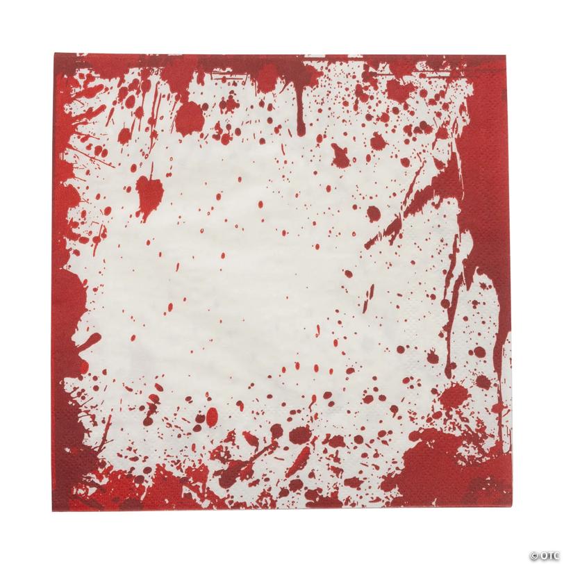 6 1/2" Halloween Horror Party Bloody Paper Luncheon Napkins - 16 Ct.