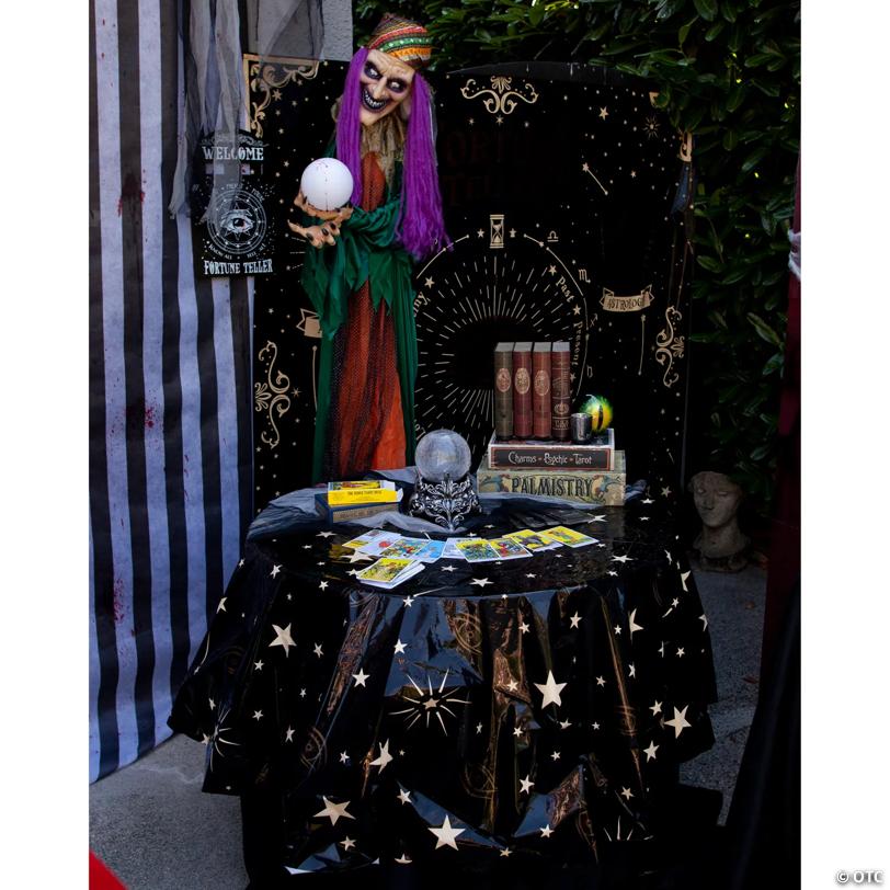 6 Ft. Animated Standing Fortune Teller Witch Halloween Decoration