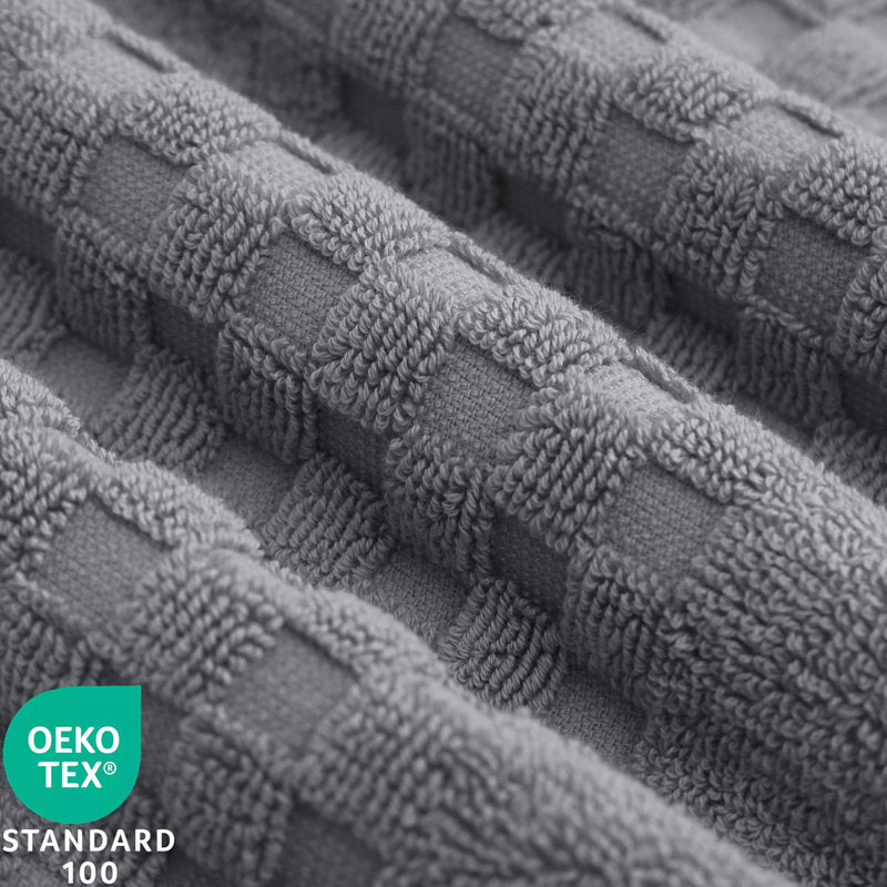 6 Piece 100% Cotton Towel Set | Combed Cotton Bath Towels, Hand Towels & Washcloths | 625 GSM Super Absorbent, Quick Dry, Plush, Double Stitched