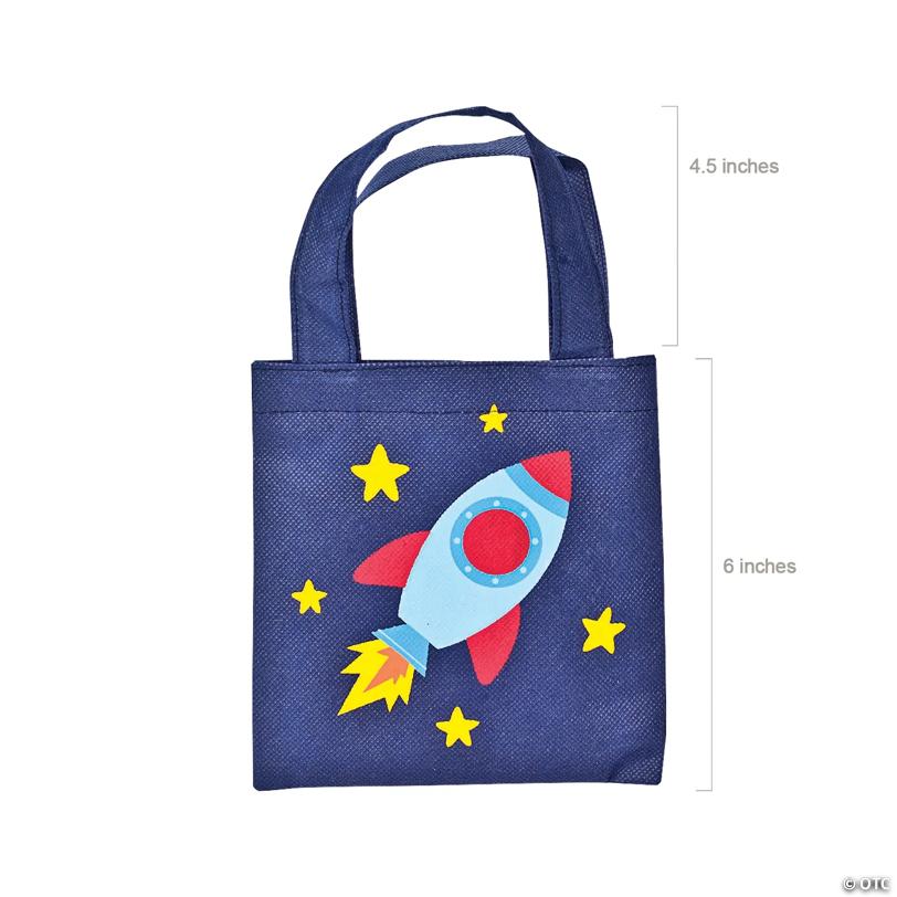 6" x 6" Bulk 48 Pc. Mini Nonwoven Tote Bag Assortment