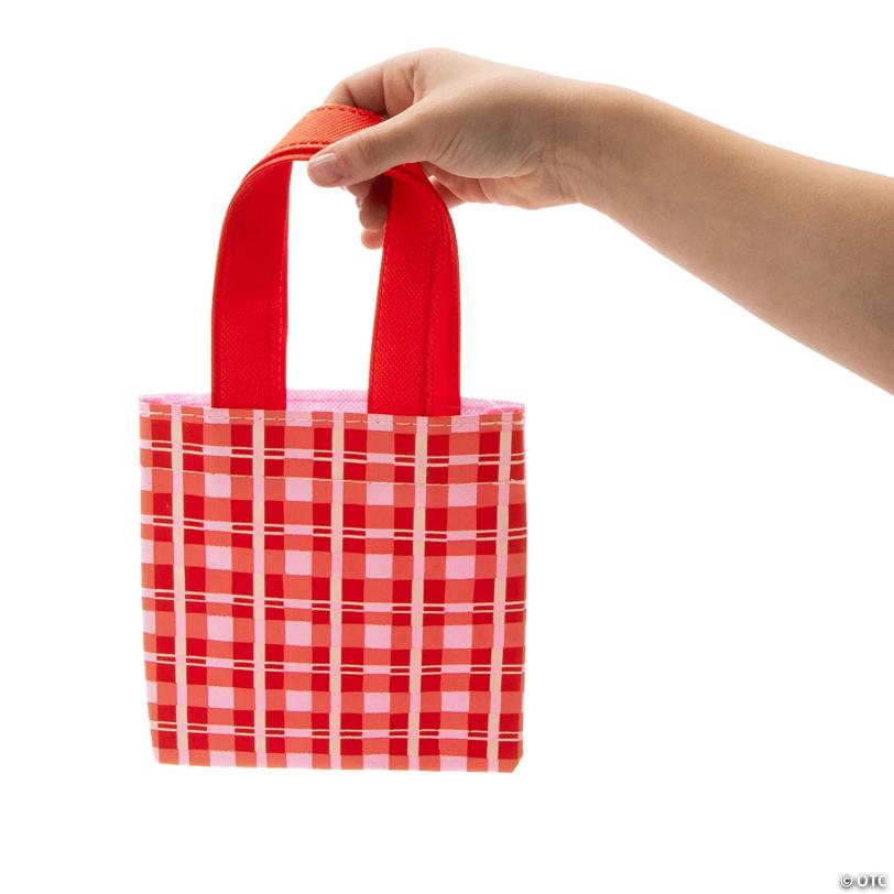 6" x 6" Mini Love in Bloom Nonwoven Tote Bags – 12 Pc.