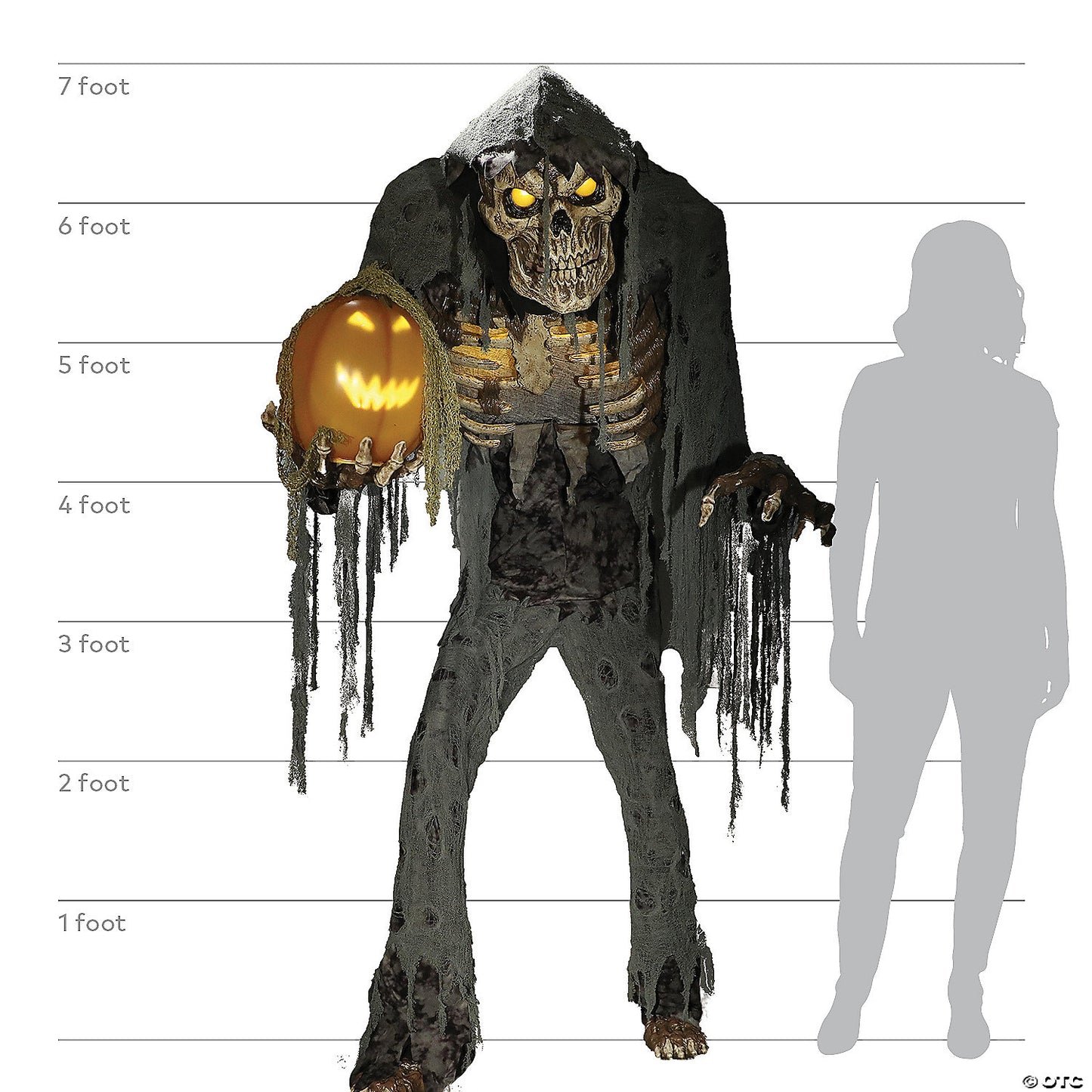 7 Ft. Animated Prowling Jack Halloween Decoration | USA Decoration®