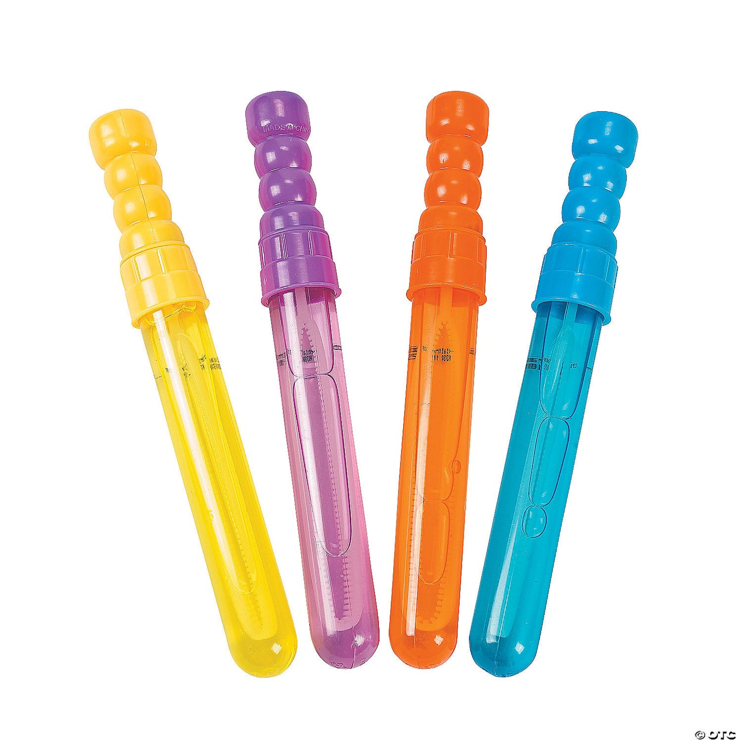 7" Mini Solid Color Plastic Outdoor Bubble Wands - 12 Pc. | USA Decoration®