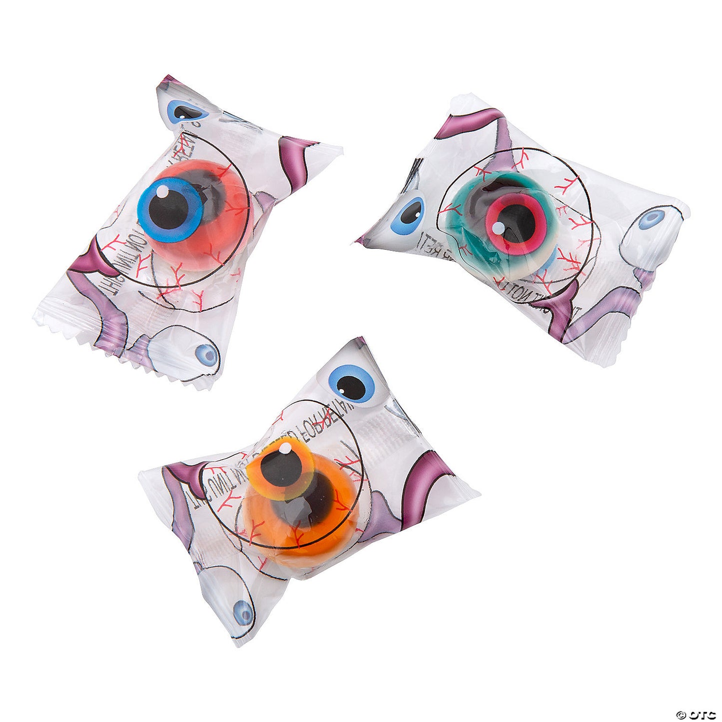 7 oz. Gummy Eyeballs Assorted Fruit-Flavored Halloween Candy - 40 Pc. | USA Decoration®