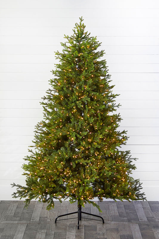 7.5 Foot Southern Fir Christmas Tree with 1,400 Color-Changing LED Lights