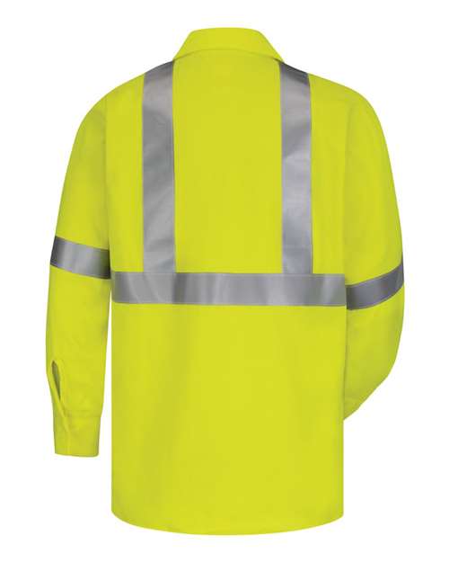 High Visibility Long Sleeve Work Shirt - Tall Sizes | USA Decoration