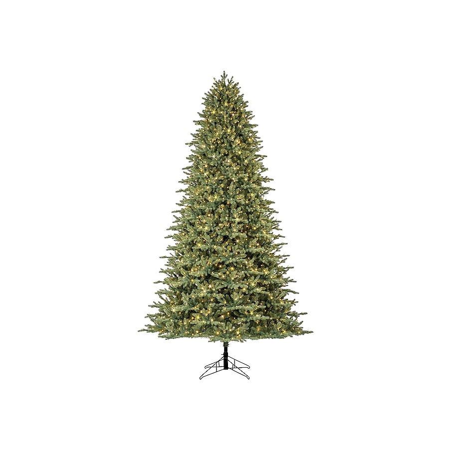 9-ft Aspen Fir Pre-lit Artificial Christmas Tree with Color Changing LED Lights | USA Decoration®