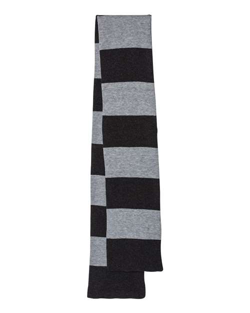 Rugby-Striped Knit Scarf | USA Decoration