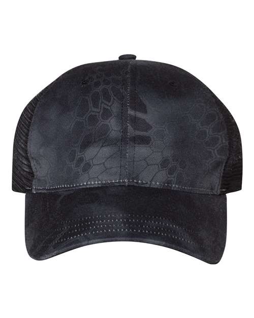 Garment Washed Printed Trucker Cap | USA Decoration