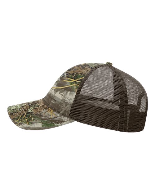 Garment Washed Printed Trucker Cap | USA Decoration