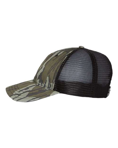 Garment Washed Printed Trucker Cap | USA Decoration