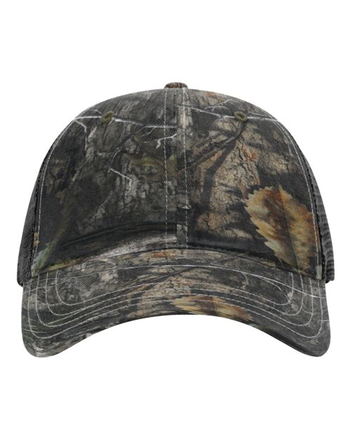 Garment Washed Printed Trucker Cap | USA Decoration