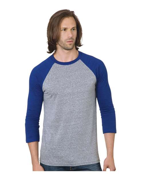 Triblend Three-Quarter Sleeve Raglan T-Shirt | USA Decoration