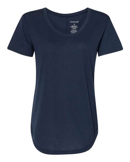 Women’s At Ease Scoop Neck Short Sleeve T-Shirt | USA Decoration