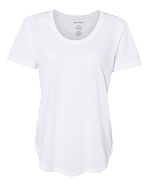 Women’s At Ease Scoop Neck Short Sleeve T-Shirt | USA Decoration