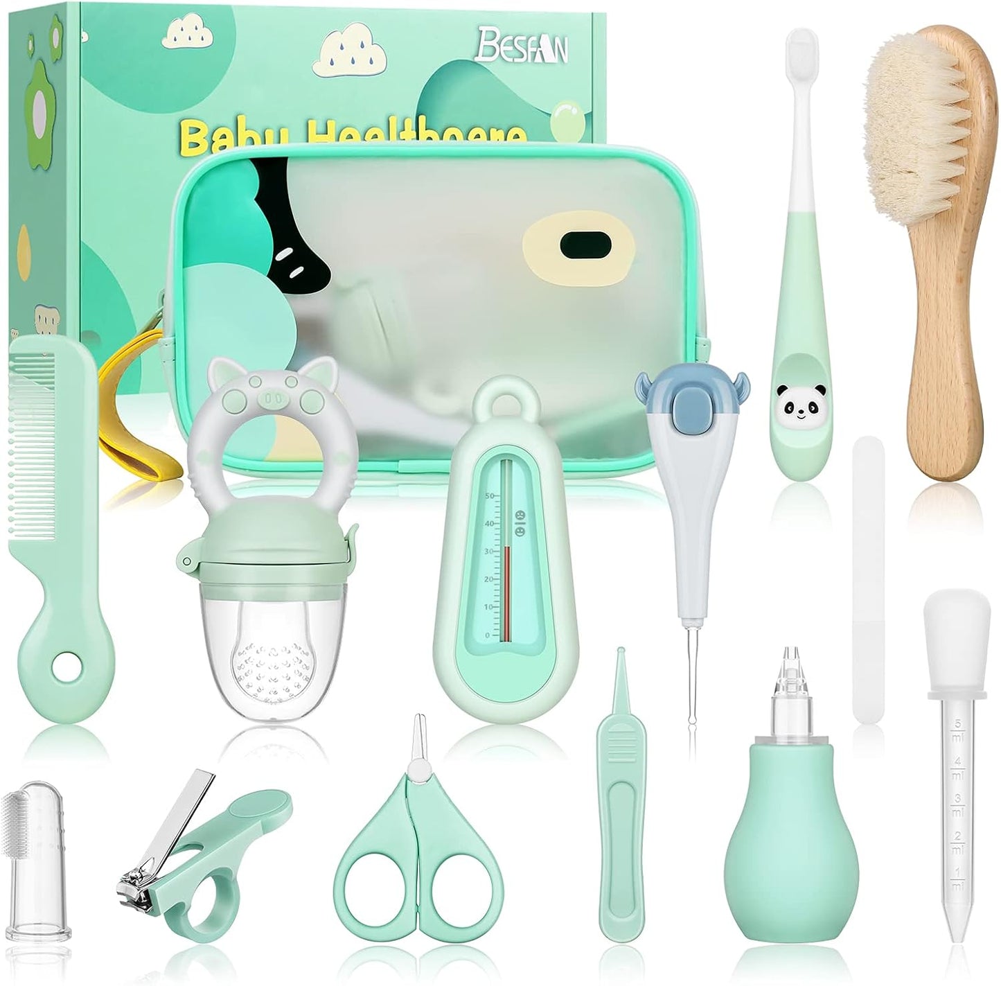 Baby Healthcare & Grooming Kit – 13pcs Newborn Essentials