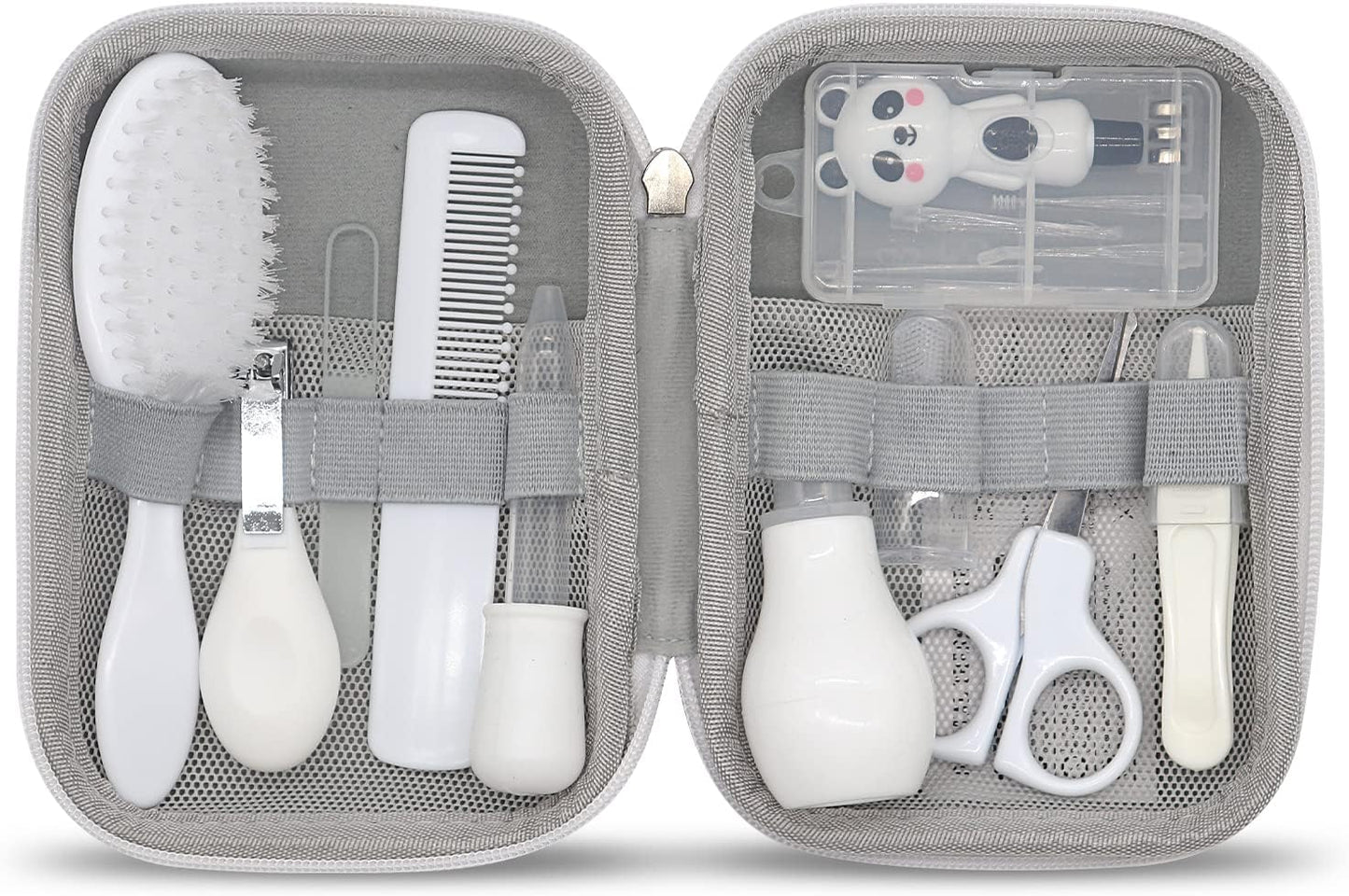 Baby Grooming Kit 15 in 1 Portable Safety Care Set Hair Brush Comb Nail Clipper for Newborns