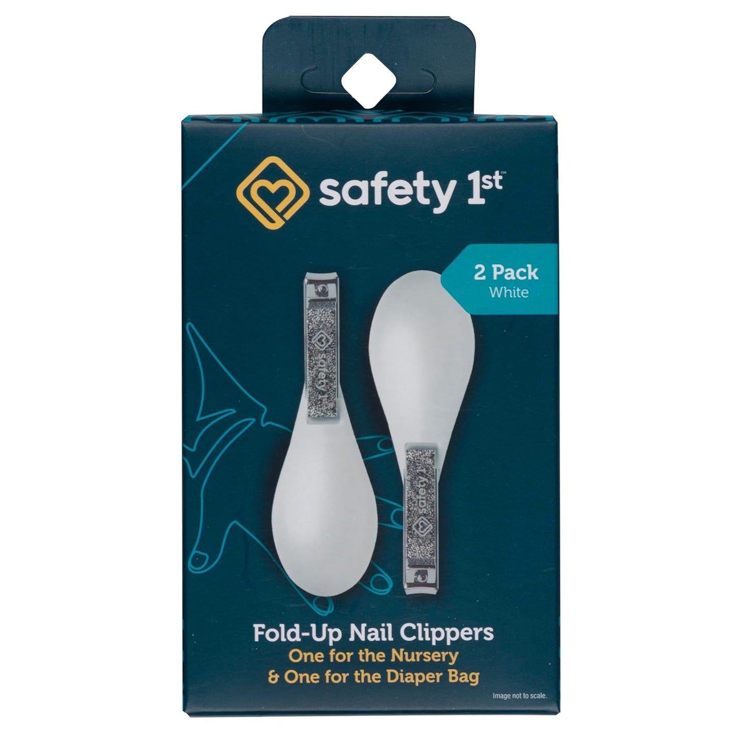 Fold Up Nail Clippers 2 Pack for Baby and Toddler Grooming