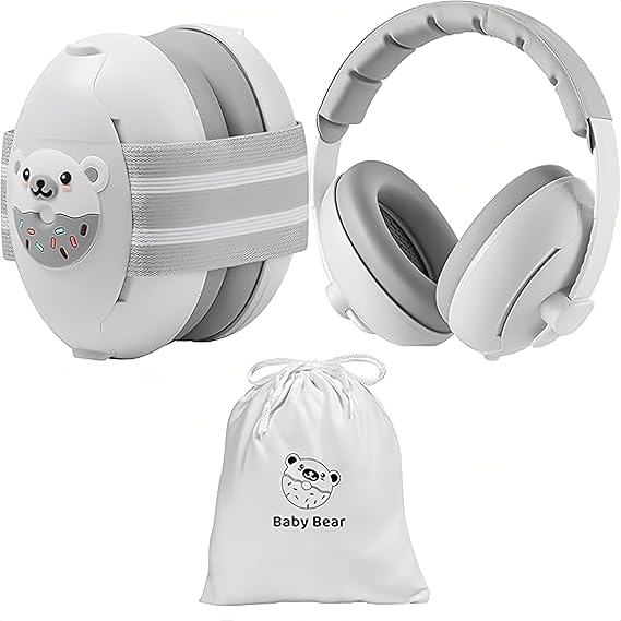 Baby Noise Cancelling Headphones Adjustable Earmuffs 2 in 1 Protection