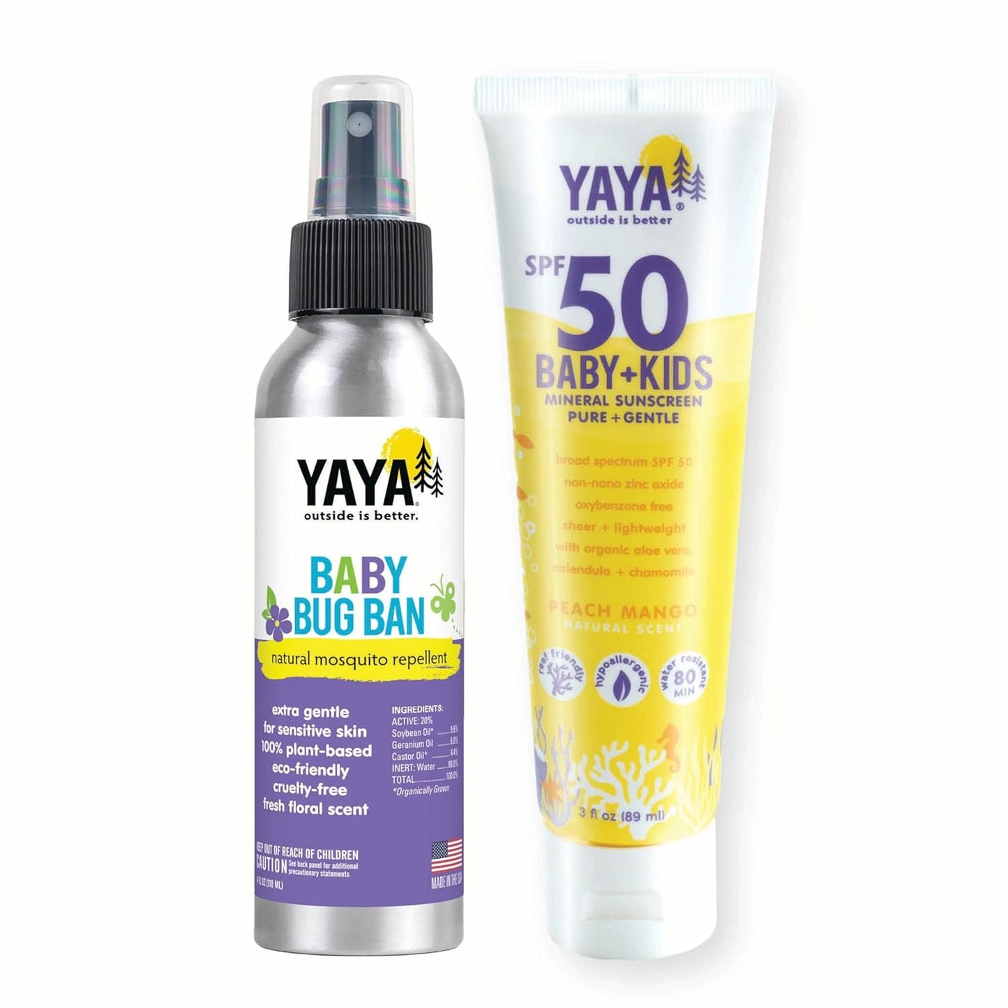 Baby Sun + Bug Bundle – SPF 50 Mineral Sunscreen & Repellent
