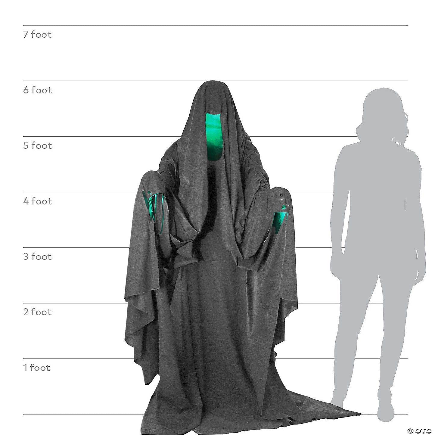 72" Hooded Phantom Animated Prop | USA Decoration®