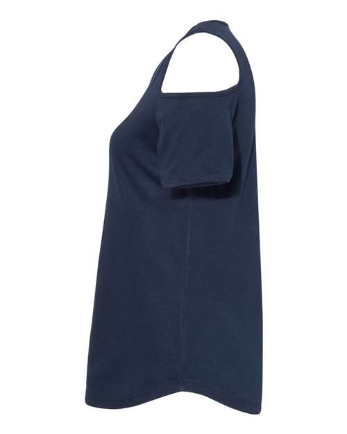 Women's Cold Shoulder Short Sleeve T-Shirt | USA Decoration