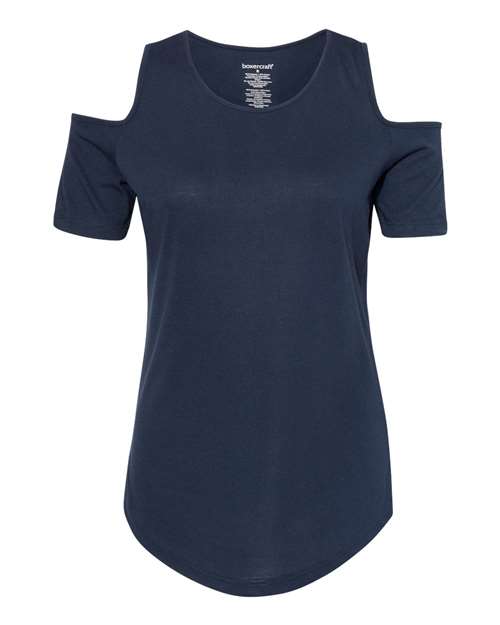 Women's Cold Shoulder Short Sleeve T-Shirt | USA Decoration