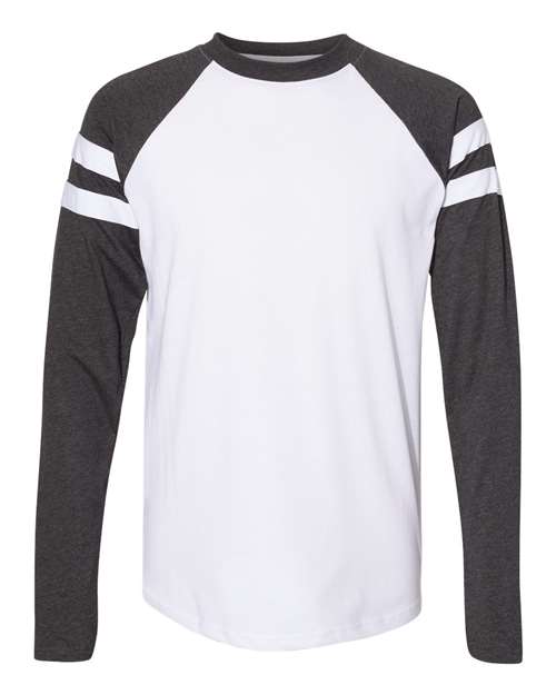 Fine Jersey Mash Up Long Sleeve Tee | USA Decoration