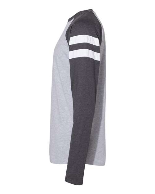 Fine Jersey Mash Up Long Sleeve Tee | USA Decoration