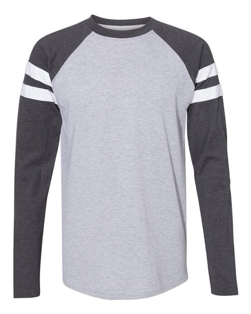 Fine Jersey Mash Up Long Sleeve Tee | USA Decoration