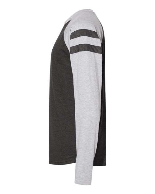 Fine Jersey Mash Up Long Sleeve Tee | USA Decoration