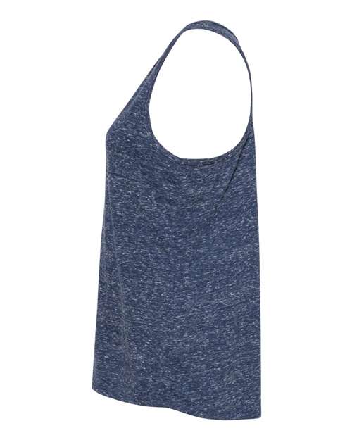 Women's Snow Heather Jersey Racerback Tank Top | USA Decoration